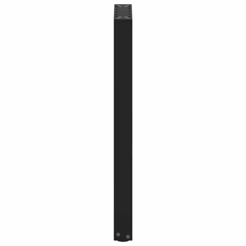 NOGI DO STOŁU KONSOLOWEGO W KSZTAŁCIE LITERY U 2 SZT. CZARNE 28X(72-73)CM STAL