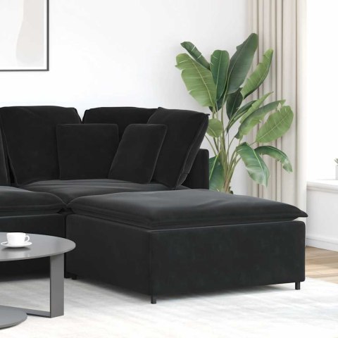 VidaXL Podnóżek do sofy modułowej moduł czarny 100x100x48 cm