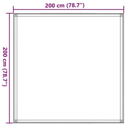 WYKŁADZINA DO NAMIOTU 200X200CM CZARNA