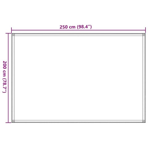 WYKŁADZINA DO NAMIOTU 250X200CM ANTRACYTOWO-BIAŁA