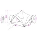 NAMIOT IMPREZOWY Z DACHEM ZIELONY WOJSKOWY 400X400X320CM