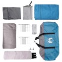 NAMIOT DOMEK NIEBIESKI 480X273X205CM POLIESTER I STAL