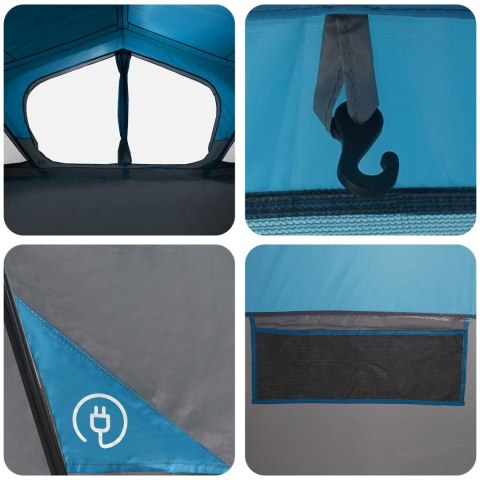 NAMIOT DOMEK NIEBIESKI 480X273X205CM POLIESTER I STAL