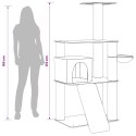 DREWNO DLA KOTÓW Z DRAPAKAMI SISALOWYMI CIEMNOSZARY 173CM