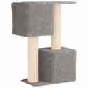 DREWNO DLA KOTÓW Z DRAPAKAMI SISALOWYMI JASNOSZARY 114CM