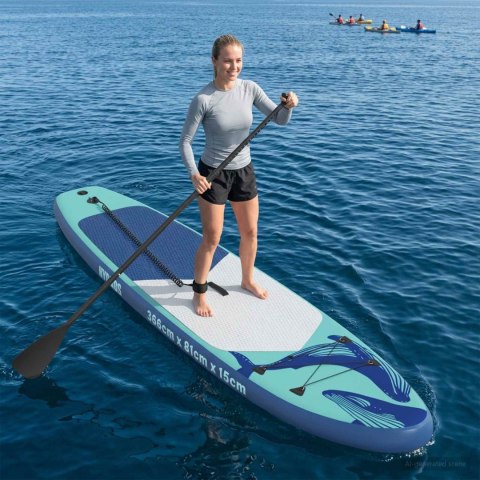 VidaXL Nadmuchiwana deska do paddleboardingu HYDROS 366 x 81 x 15 cm