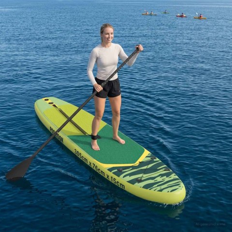 NADMUCHIWANY PADDLE BOARD POSEIDON 305X76X15CM ZIELONY DLA