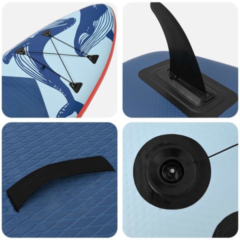 NADMUCHIWANY PADDLE BOARD SCYLLA 366X81X15CM NIEBIESKI DLA