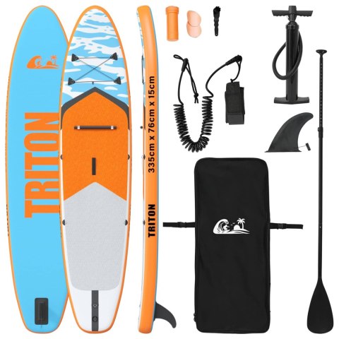 NADMUCHIWANY PADDLE BOARD TRITON 335X76X15CM NIEBIESKI DLA