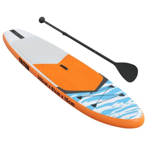 VidaXL Nadmuchiwany Paddle Board TRITON 366 x 81 x 15 cm niebieski dla