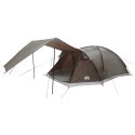 NAMIOT DOMEK Z DACHEM BRĄZOWO-SZARY 8-OSOBOWY POLIESTER I STAL