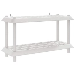 VidaXL Jednostka regałowa 2 poziomów 100 x 40 x 55,5 cm PP Biały