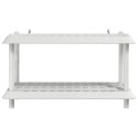 VidaXL Jednostka regałowa 2 poziomów 100 x 40 x 55,5 cm PP Biały