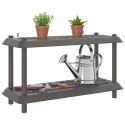 VidaXL Jednostka regałowa 2 poziomów 100 x 40 x 55,5 cm PP jasnoszary