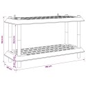 VidaXL Jednostka regałowa 2 poziomów 100 x 40 x 55,5 cm PP jasnoszary