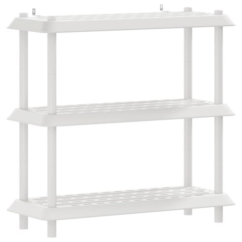 VidaXL Jednostka regałowa 3 poziomów 100 x 40 x 96 cm PP Biały