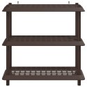 VidaXL Jednostka regałowa 3 poziomów 100 x 40 x 96 cm PP brązowy