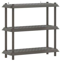 VidaXL Jednostka regałowa 3 poziomów 100 x 40 x 96 cm PP jasnoszary