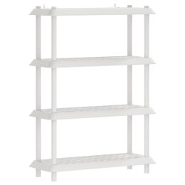 VidaXL Jednostka regałowa 4 poziomów 100 x 40 x 136,5 cm PP Biały