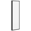 PARAWAN PRYSZNICOWY CZARNY 132X2X140CM ALUMINIUM I PP