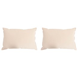 VidaXL Poduszka 2 pcs Beżowy 40 x 80 cm Włókno Kapok