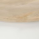 STOLIK KAWOWY BIAŁY 51X51X27CM LITE DREWNO MANGO