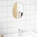 LUSTRO ŚCIENNE SREBRNE 30X25CM