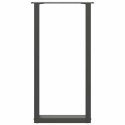 NOGI DO STOŁU KONSOLOWEGO W KSZTAŁCIE LITERY U 2 SZT. ANTRACYT 38X(72-73)CM STAL