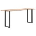 NOGI DO STOŁU KONSOLOWEGO W KSZTAŁCIE LITERY U 2 SZT. ANTRACYT 38X(72-73)CM STAL