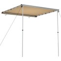 ZADASZENIE DO KAMPERA 180X200CM BEŻOWE DASZEK PRZECIWSŁONECZNY ALUMINIOWY