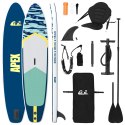 VidaXL Deska SUP z siedziskiem 2-w-1 APEX 366 x 81 x 15 cm niebieski