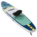 VidaXL Deska SUP z siedziskiem 2-w-1 APEX 366 x 81 x 15 cm niebieski