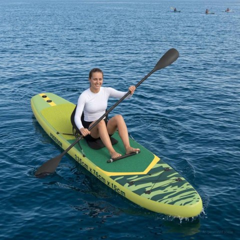 DESKA SUP Z SIEDZISKIEM 2-W-1 POSEIDON 335X76X15CM ZIELONY