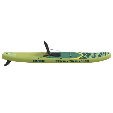 DESKA SUP Z SIEDZISKIEM 2-W-1 POSEIDON 335X76X15CM ZIELONY