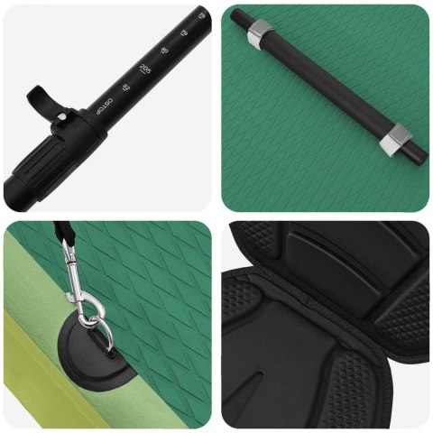 DESKA SUP Z SIEDZISKIEM 2-W-1 POSEIDON 335X76X15CM ZIELONY