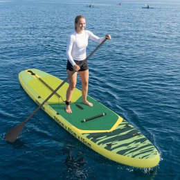 VidaXL Deska SUP z siedziskiem 2-w-1 POSEIDON 366 x 81 x 15 cm zielony