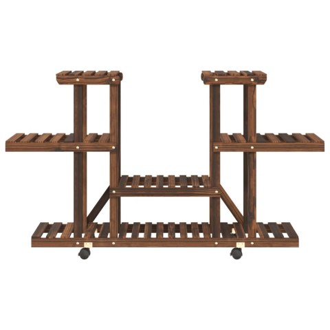 KWIETNIK NA KÓŁKACH 110X25X78CM LITE DREWNO JODŁOWE