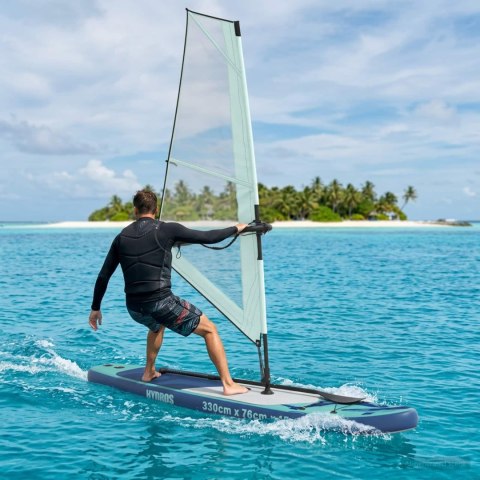 NADMUCHIWANY DESKA SUP Z ŻAGLEM HYDROS 330X76X15CM DLA