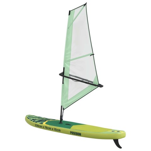 VidaXL Nadmuchiwany deska SUP z żaglem POSEIDON 330 x 76 x 15 cm dla