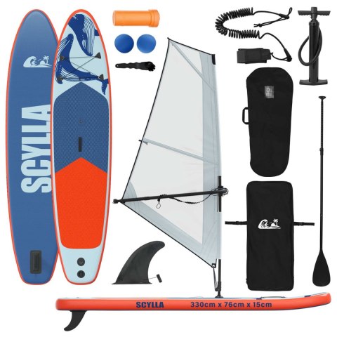 NADMUCHIWANY DESKA SUP Z ŻAGLEM SCYLLA 330X76X15CM DLA