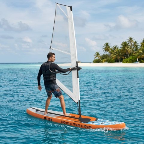 NADMUCHIWANY DESKA SUP Z ŻAGLEM TRITON 330X76X15CM DLA