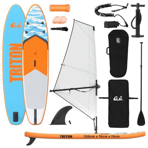 NADMUCHIWANY DESKA SUP Z ŻAGLEM TRITON 330X76X15CM DLA