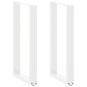 NOGI DO STOŁU BAROWEGO W KSZTAŁCIE LITERY U 2 SZT. BIAŁE 40X(90-91)CM STAL
