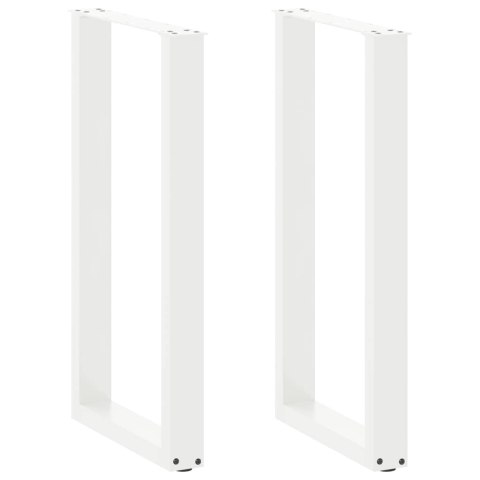 NOGI DO STOŁU BAROWEGO W KSZTAŁCIE LITERY U 2 SZT. BIAŁE 40X(90-91)CM STAL