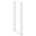 NOGI DO STOŁU BAROWEGO W KSZTAŁCIE LITERY U 2 SZT. BIAŁE 40X(90-91)CM STAL