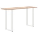 NOGI DO STOŁU BAROWEGO W KSZTAŁCIE LITERY U 2 SZT. BIAŁE 40X(90-91)CM STAL