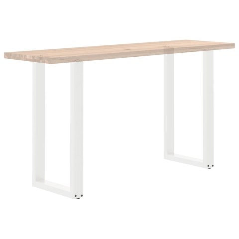 NOGI DO STOŁU BAROWEGO W KSZTAŁCIE LITERY U 2 SZT. BIAŁE 40X(90-91)CM STAL