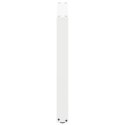 NOGI DO STOŁU JADALNEGO W KSZTAŁCIE LITERY U 2 SZT. BIAŁE 80X(72-73)CM STAL