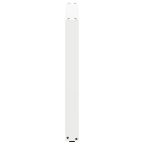 NOGI DO STOŁU JADALNEGO W KSZTAŁCIE LITERY U 2 SZT. BIAŁE 80X(72-73)CM STAL
