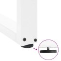 NOGI DO STOŁU JADALNEGO W KSZTAŁCIE LITERY U 2 SZT. BIAŁE 80X(72-73)CM STAL